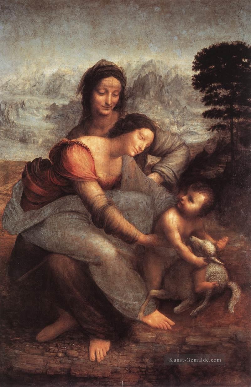 Anna Selbdritt Leonardo da Vinci Ölgemälde